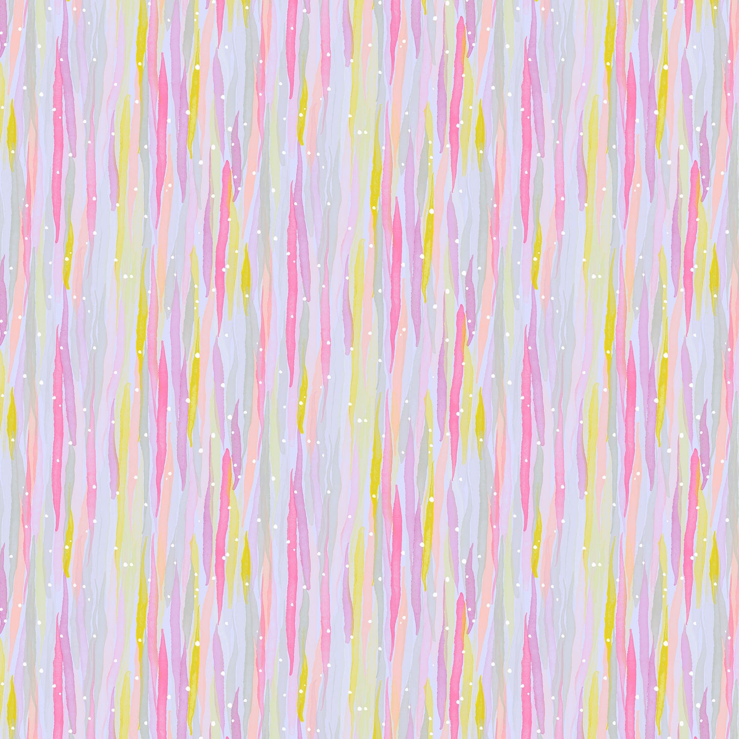 soft watercolour overlapping strokes in purple, pink and grey on a light lavender ground with tiny white dots