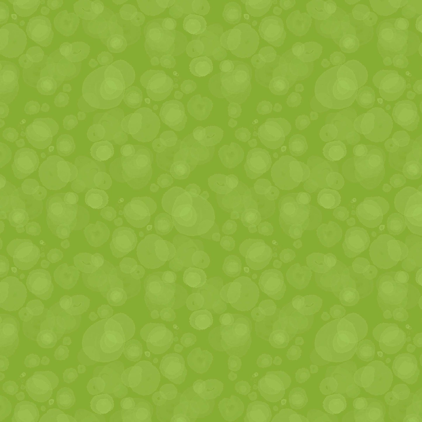 fabric with subtle watercolour spots in kelly green