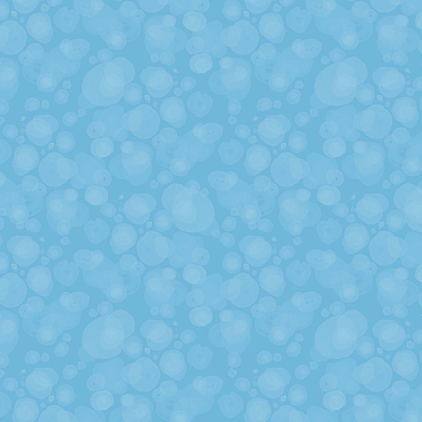 fabric with subtle watercolour spots in sky blue