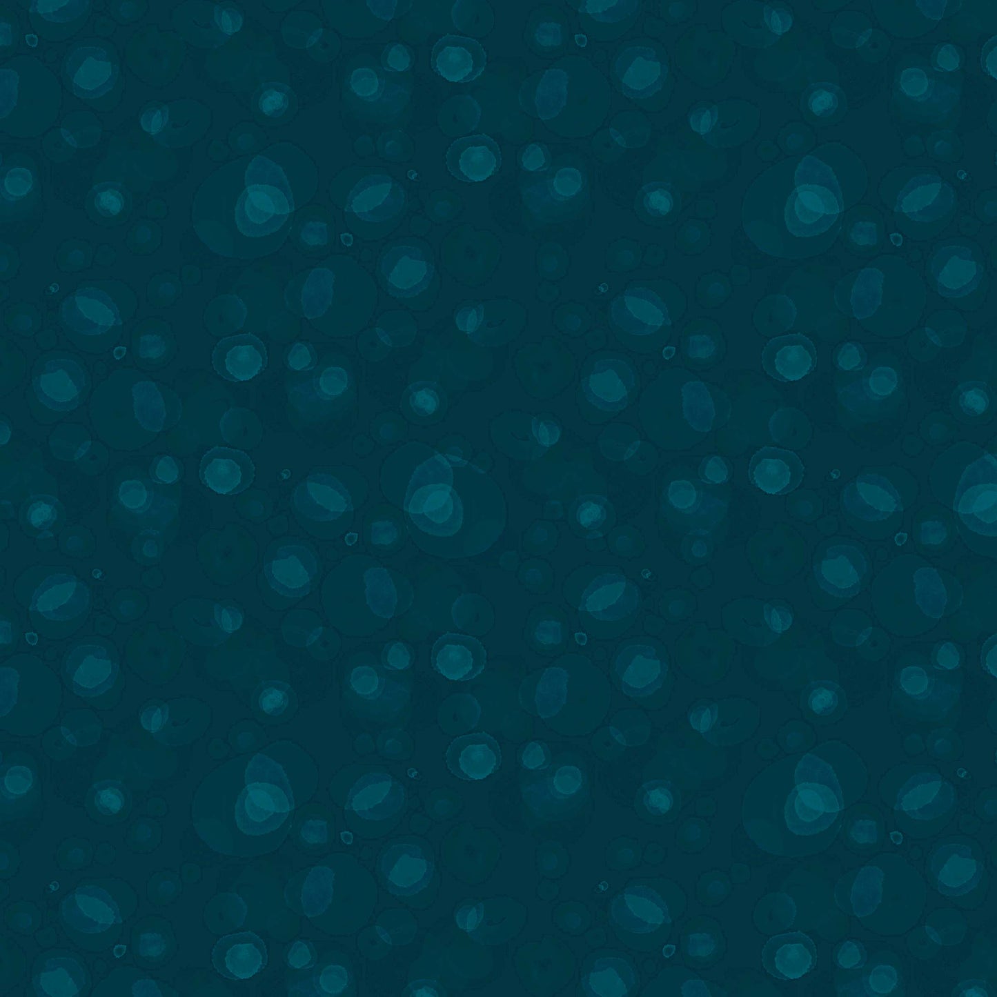 fabric with subtle watercolour spots in darkest teal