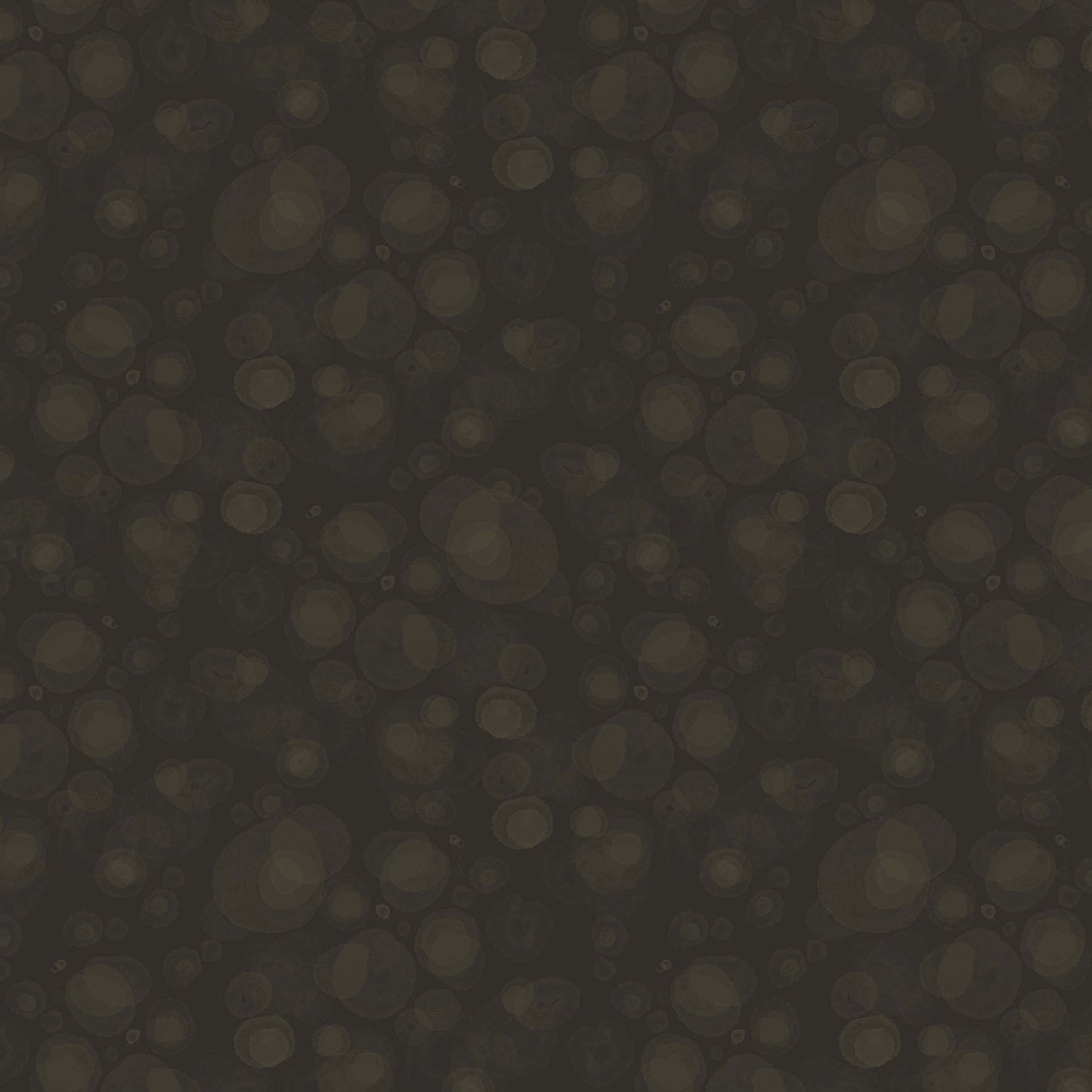 fabric with subtle watercolour spots in black and warm, dark grey