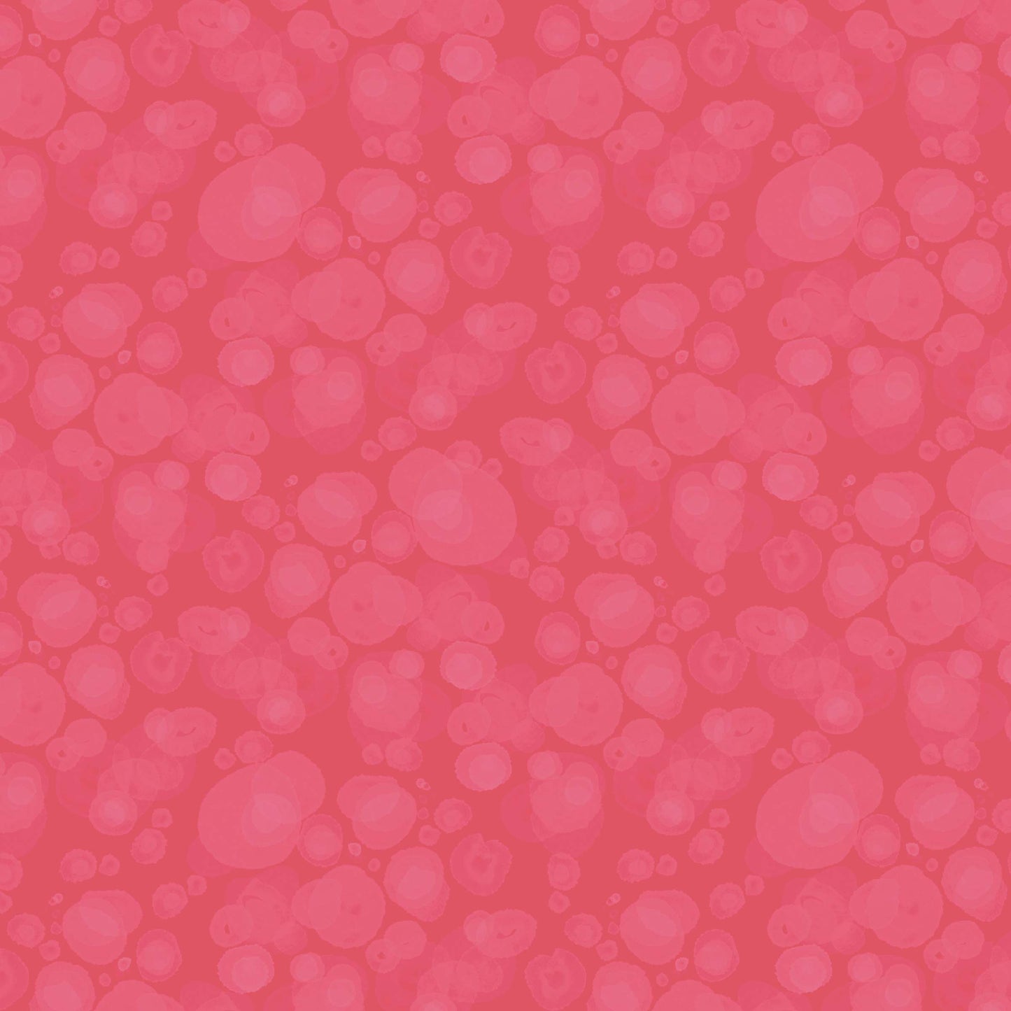 fabric with subtle watercolour spots in strong pink-red