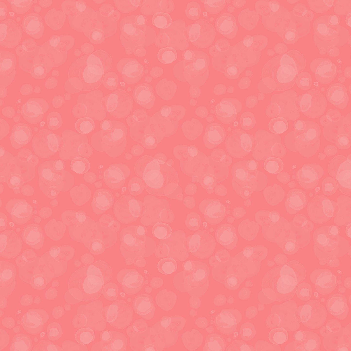fabric with subtle watercolour dots in coral