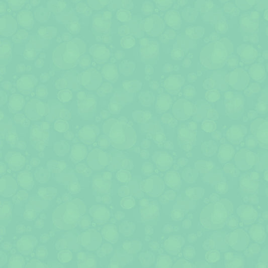 fabric with subtle watercolour spots in bold aqua