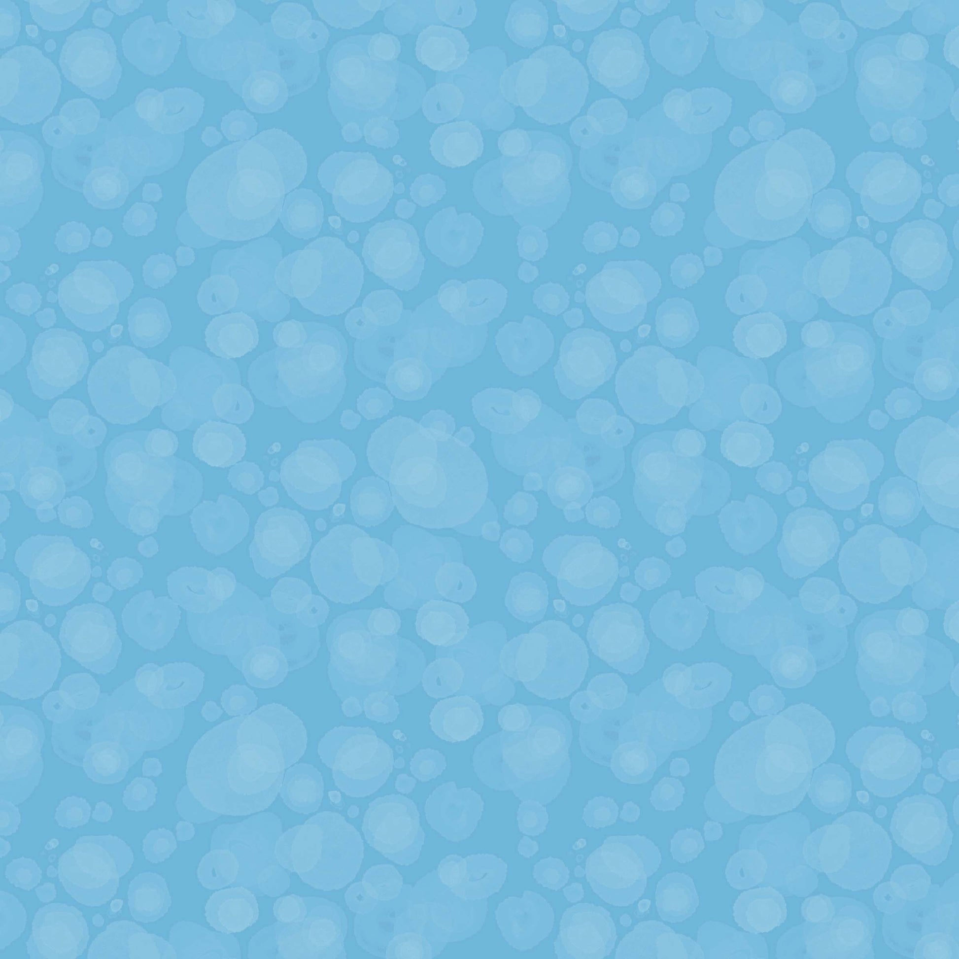 fabric with subtle watercolour spots in sky blue