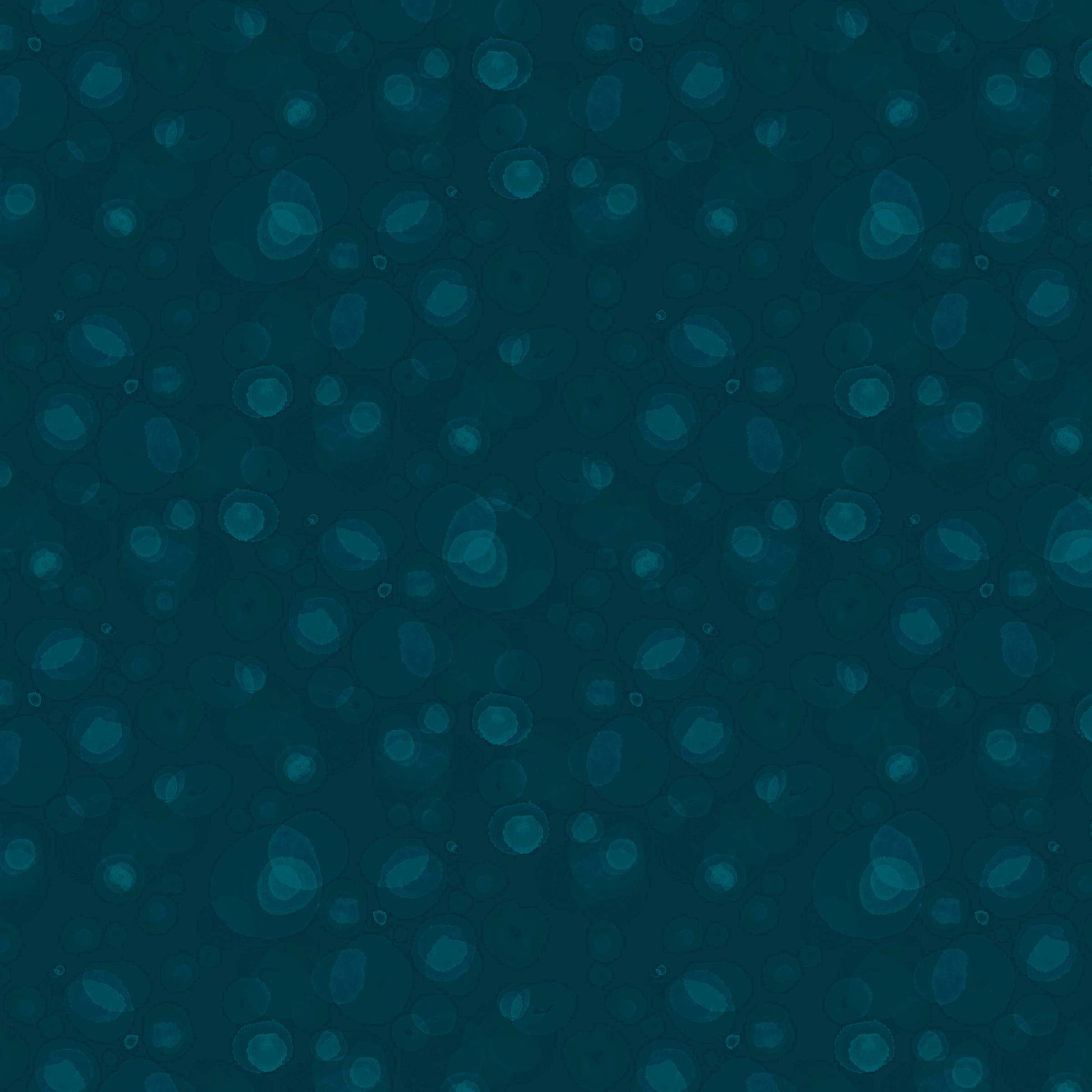 fabric with subtle watercolour spots in darkest teal