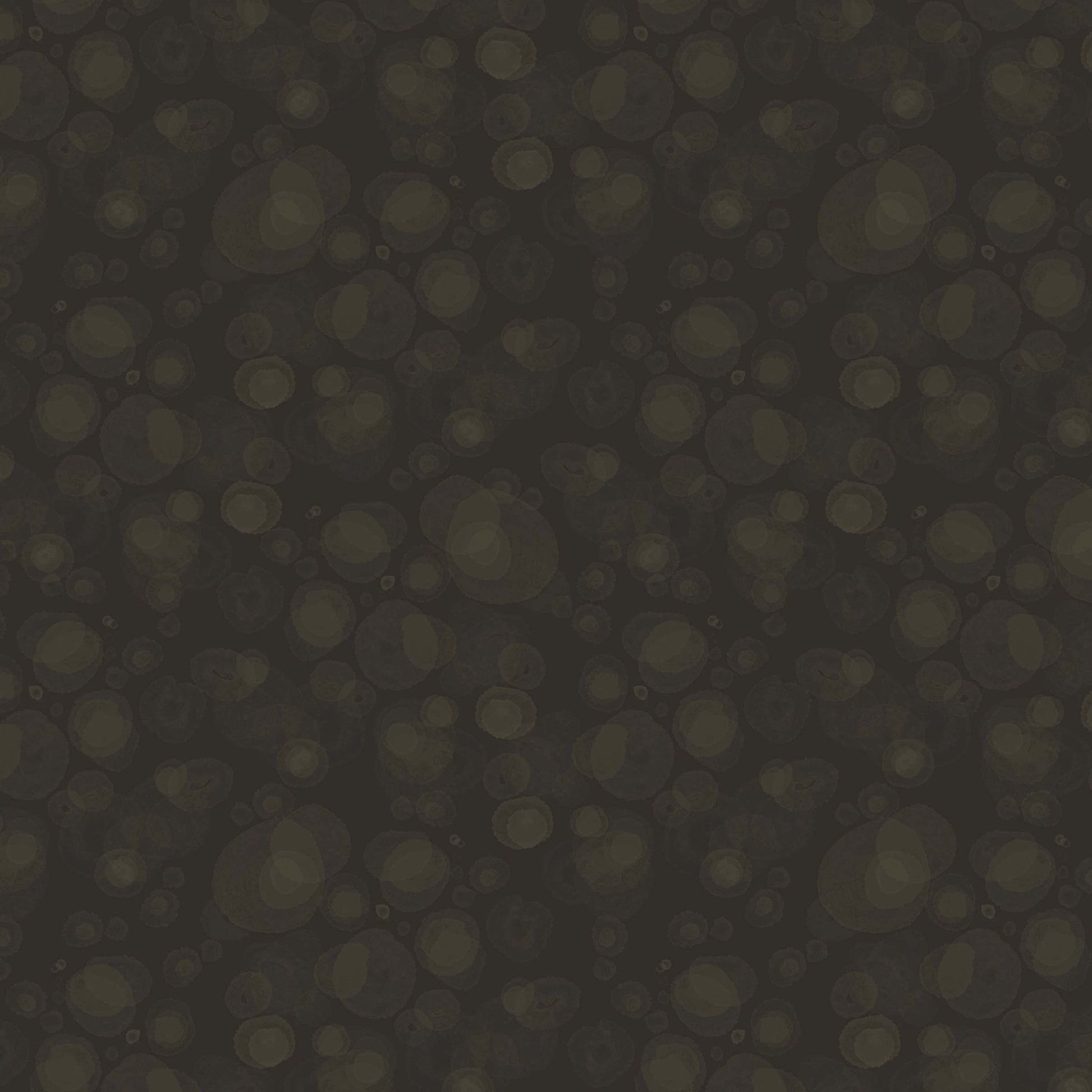fabric with subtle watercolour spots in black and warm, dark grey