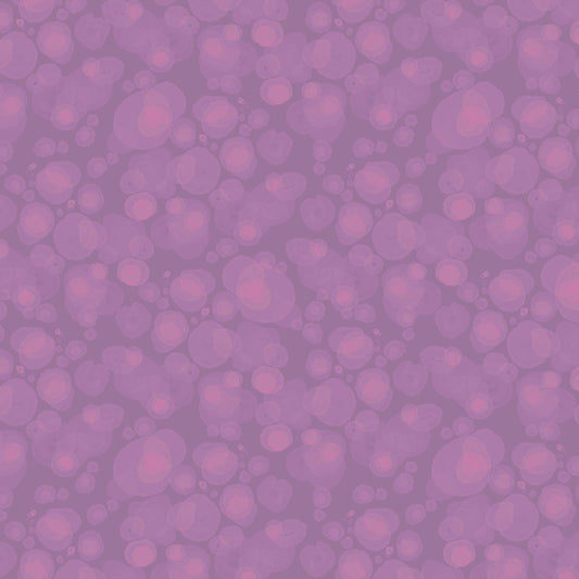 fabric with subtle watercolour spots in pink-purple