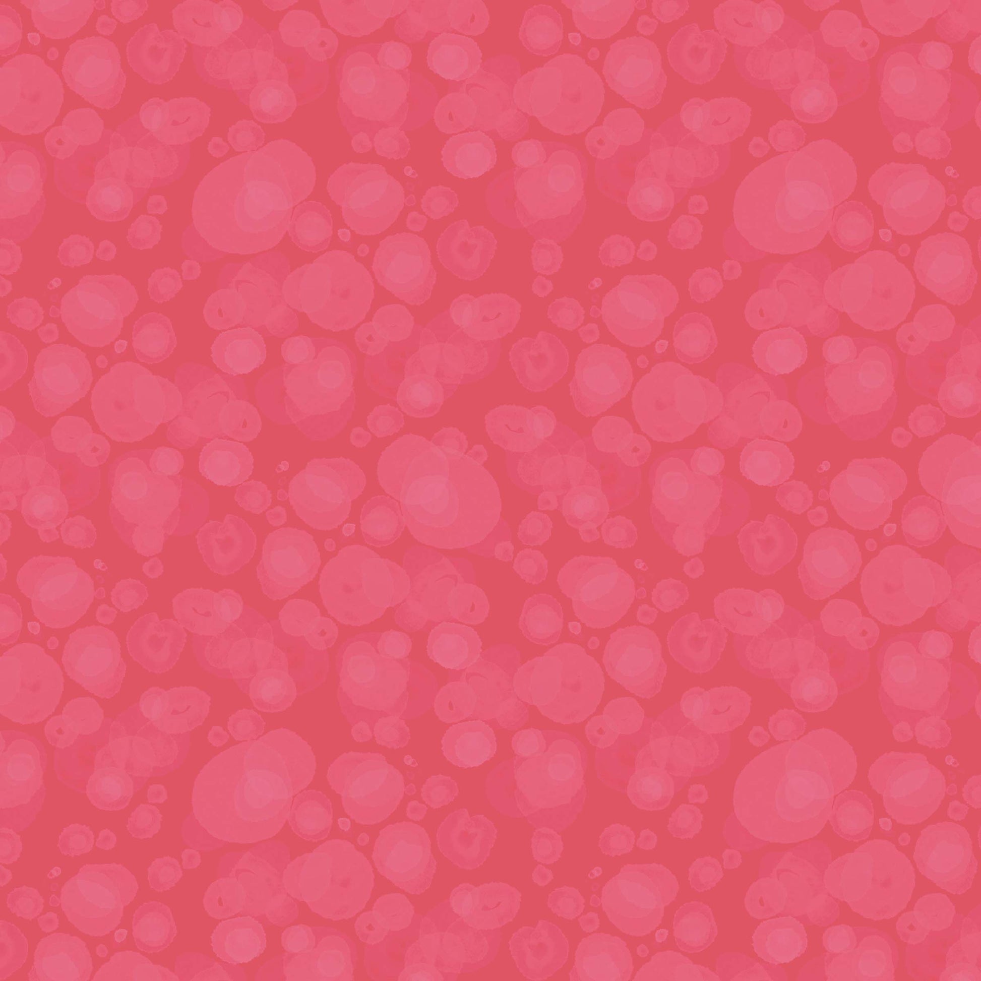 fabric with subtle watercolour spots in strong pink-red