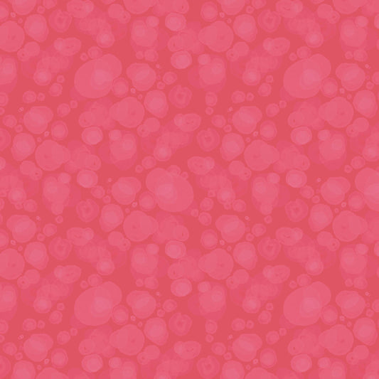fabric with subtle watercolour spots in strong pink-red
