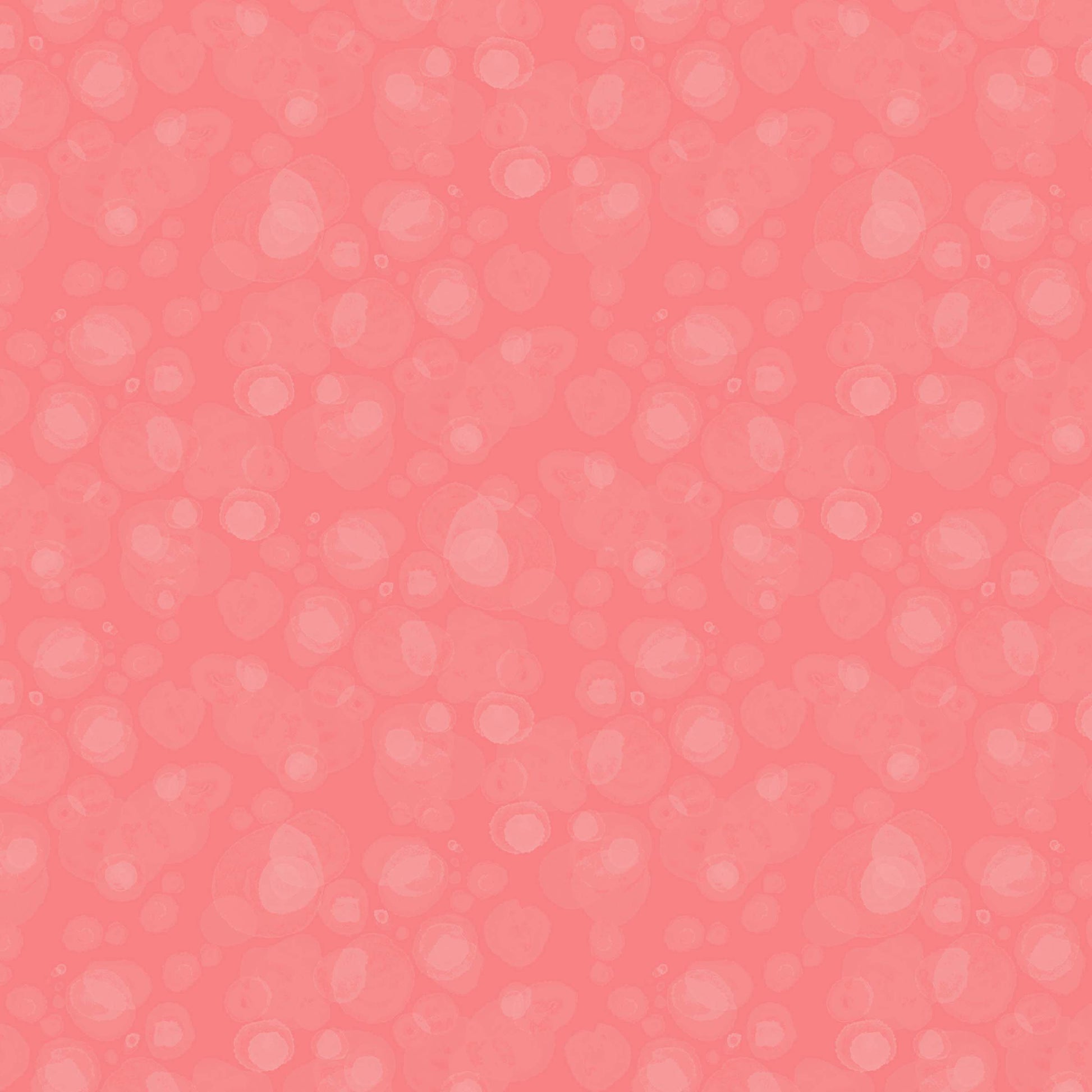 fabric with subtle watercolour dots in coral