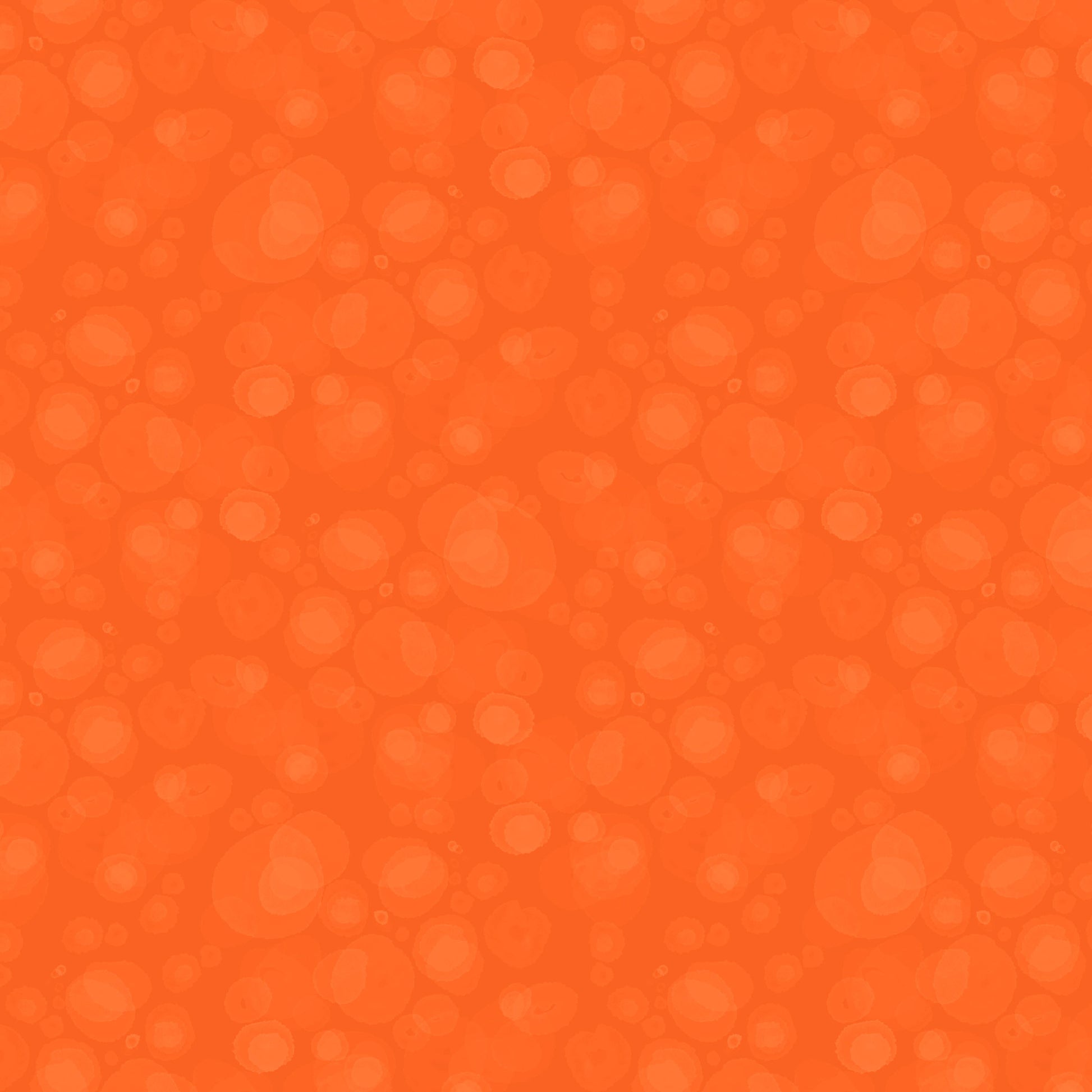 fabric with subtle watercolour spots in rich orange-red