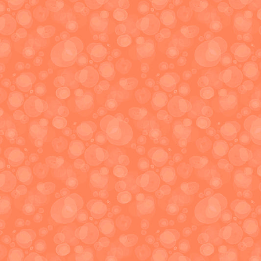 fabric with subtle watercolour spots in salmon