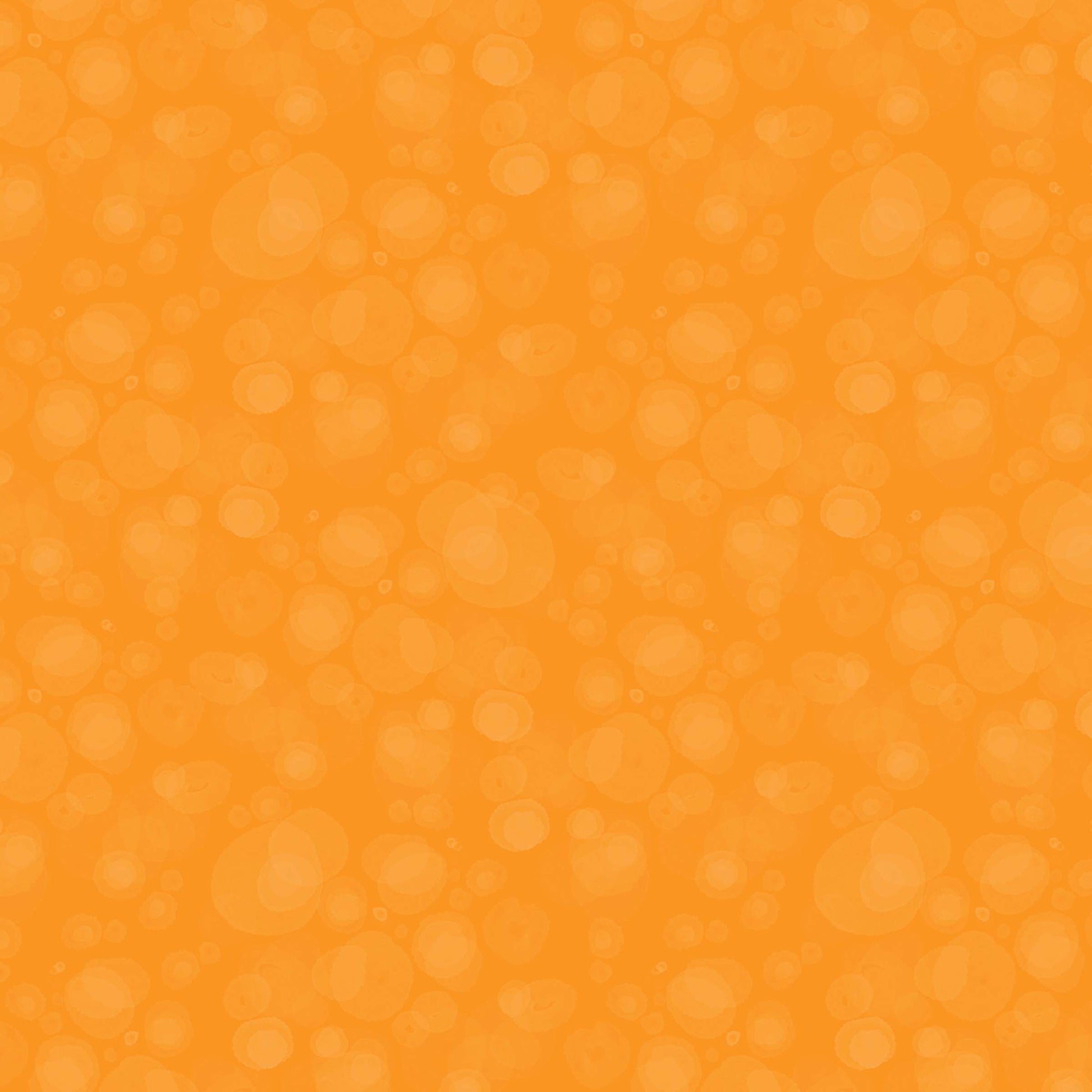 fabric with subtle watercolour spots in citrus orange