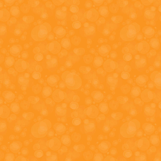 fabric with subtle watercolour spots in citrus orange