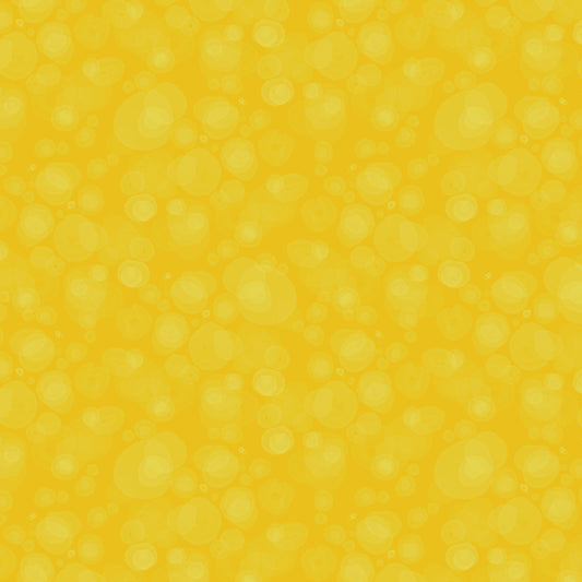 fabric with subtle watercolour spots in bright yellow